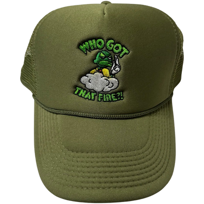 WHOGOTTHATFIRE?! Trucker Hat