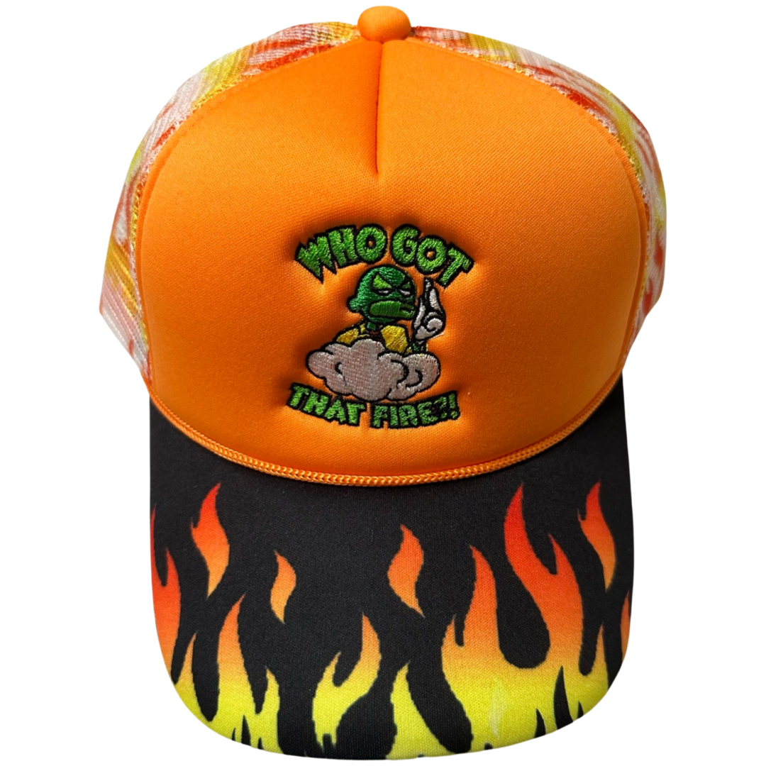 WHOGOTTHATFIRE?! Trucker Hat