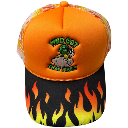 WHOGOTTHATFIRE?! Trucker Hat